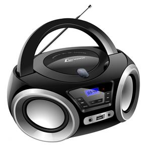 Rádio Portátil Lenoxx Boombox Bluetooth, Rádio FM e CD Player - 5W