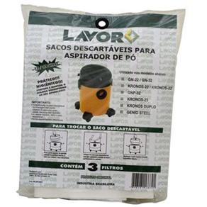 Saco Descart&aacute;vel para Aspiradores LAVOR - Kit c / 3 unidades - 22 / 32 Litros - cod: 21093