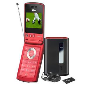 Celular Desbloqueado LG GM630 Vermelho c / C&acirc;mera 2MP, MP3 Player, Bluetooth, Fone, Cart&atilde;o 1GB e TV Digital - cod: 21962