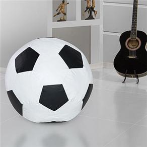 Puff American Comfort Bola de Futebol AC 050 - Preto / Branco - cod: 301563
