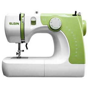 Máquina de Costura Elgin Supéria JX-2050 - Branca/Verde