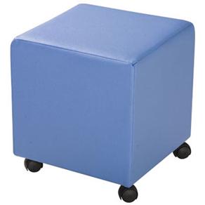 Puff American Comfort em Korino c / Rod&iacute;zios - Azul - cod: 304357