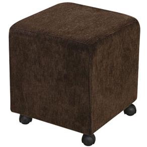 Puff American Comfort em Tecido c / Rod&iacute;zios - Marrom - cod: 304362
