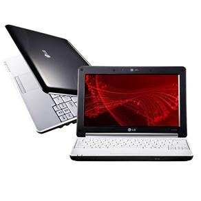 Netbook LG X130-1110 Preto c/ Intel Atom N270, 2GB, HD 320GB, LCD 10,1", Bluetooth, Wireless e Windows 7