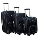 Conjunto de Malas Batiki BM 66 c/ 3 Peças - Preto