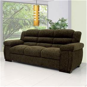 Sof&aacute; 3 Lugares Linoforte Vison em Tecido Chenille - Verde - cod: 234693
