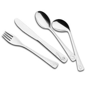 Conjunto de Talheres Tramontina p / Crian&ccedil;as Inox - 4 Pe&ccedil;as - cod: 35442