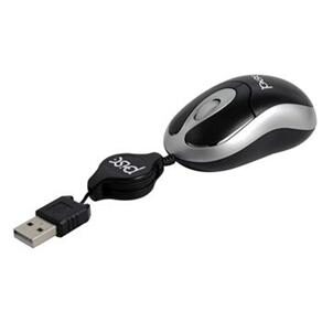 Mouse &Oacute;ptico Pisc 1810 Retr&aacute;til USB - Preto - cod: 263796
