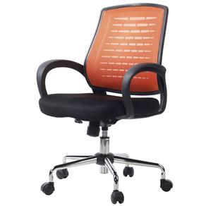 Cadeira Home Office Mike Laranja - Importado