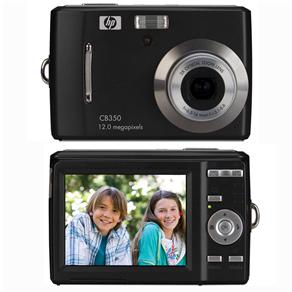 Câmera Digital HP CB350 Preta c/ 12MP, LCD 2,7", Zoom Óptico 3x, Reconhecimento de Faces e Removedor de Olhos Vermelhos