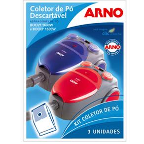 Saco Descart&aacute;vel p / Aspiradores Arno Booly 1.500W e 1.600W - 3 Unidades - cod: 184251