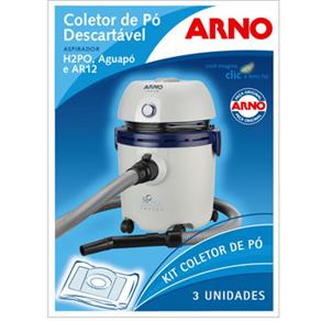 Saco Descart&aacute;vel p / Aspiradores Arno H2PO, Aguap&oacute; e AR12 - 3 Unidades - cod: 184254