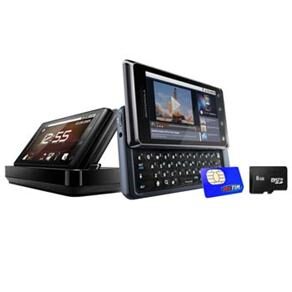 Celular Desbloqueado Motorola Milestone 2 c/ Motoblur, Câm. 5MP, 3G, Android 2.2, MultiTouch, QWERTY, Wi-Fi, GPS e Cartão 8GB + Chip TIM Pré-pago