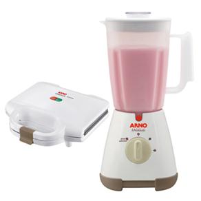 Liquidificador Arno Faciclic LN30 Branco - 500 W + Sanduicheira Arno Compacta SMCB - cod: 1000028539