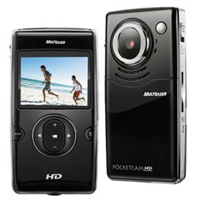 Filmadora Digital Mirage PocketCam DC076 PR c / Mem&oacute;ria Interna de 1GB, LCD 2,0, V&iacute;deos em HD, Entrada USB e sa&iacute;da HDMI - cod: 377363