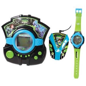 Conjunto 3x1 Candide R&aacute;dio FM + Mini Game + Rel&oacute;gio Digital Max Steel 8035 - cod: 403827