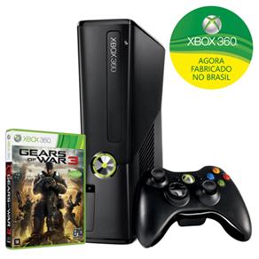Console Microsoft Xbox 360 c / 250GB de Mem&oacute;ria + Controle s / Fio + Game Gears of War 3 - X360 - cod: 1000029887
