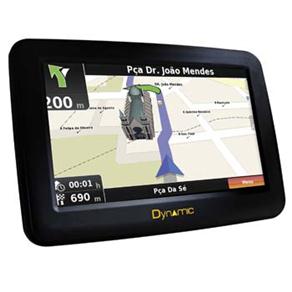 Navegador GPS Dynamic Super Slim 430 com Tela 4,3 &acute; Touch Screen e Orienta&ccedil;&atilde;o por Voz - Preto - cod: 379345