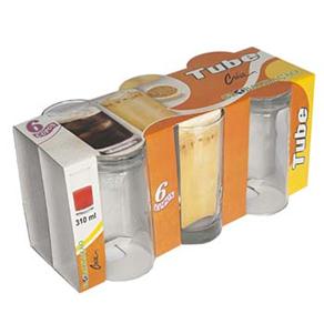 Conjunto de Copos Crisa Tube 310ml - 6 Pe&ccedil;as - cod: 452808