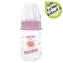 Mamadeira Neopan Turma da Mônica c/ Bico de Silicone e Tampa Protetora Rosa - 70 ml
