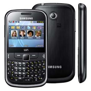 Celular Desbloqueado Samsung Ch@t 335 Metallic Black QWERTY, WI - FI, C&acirc;mera 2MP, Bluetooth, MP3, R&aacute;dio FM e Fone de Ouvido - cod: 464113