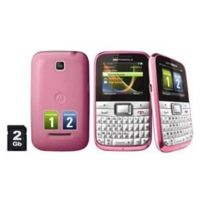 Celular Desbloqueado Motorola EX109 Motokey Mini Rosa com C&acirc;mera 2MP, Dual Chip, Mp3, FM, Bluetooth, Fone de Ouvido e Cart&atilde;o de 2GB - cod: 465465