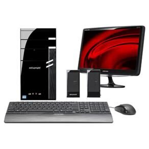 CPU Megaware Megahome Connect DC Series com Intel Core i3 - 2100, 6GB, 500GB e Windows 7 + Monitor LCD Samsung 18,5 &acute; Plum B1930N Widescreen - cod: 1000030642