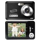 Câmera Digital NewLink HD Platinum CD108 Preto c/ LCD 2,5”, 15,2MP, Vídeo HD 720p, Detector de Face e Sorriso
