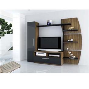 Rack Multivis&atilde;o Home com Gaveta Dupla - Imbuia / Branco - cod: 452119