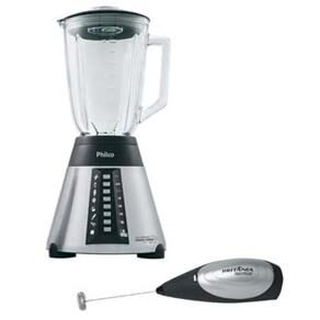 Liquidificador Philco Power c / Filtro - Preto / Inox - 750W + Mini Mixer Brit&acirc;nia - cod: 1000031415