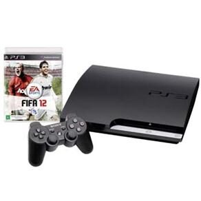 Console Sony Playstation 3 Slim c/ 160GB + Jogo Fifa 12 - PS3 - 1000031749