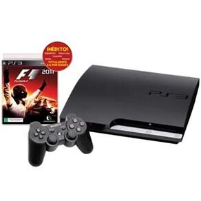 Console Sony Playstation 3 Slim c/ 160GB + Jogo Formula 1 2011 - PS3 - 1000031752