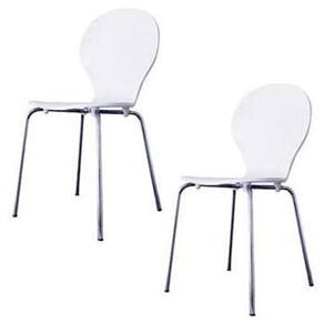 2 Cadeiras Importada Bentwood A4001 - Branca - cod: 1000032799