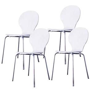 4 Cadeiras Importada Bentwood A4001 - Branca - cod: 1000032800