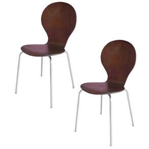 2 Cadeiras Importada Bentwood - Tabaco - cod: 1000032801