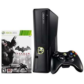 Kit Oficial Xbox 360 250GB + Controle s/ Fio + Headset Microsoft + Jogo Batman: Arkham City - X360 - 1000032853