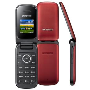 Celular Desbloqueado Samsung E1195 Vermelho com R&aacute;dio FM, Viva - Voz e Fone de Ouvido - cod: 839355