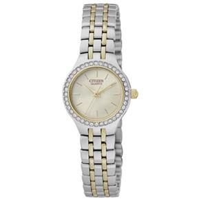 Rel&oacute;gio Feminino Anal&oacute;gico Citizen Ladies EJ6044 - 51P - Prata / Dourado - cod: 849607
