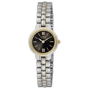 Rel&oacute;gio Feminino Anal&oacute;gico Citizen Ladies EK1114 - 58E Prata / Dourado - cod: 849609