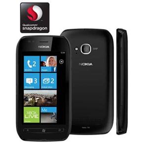 Celular Desbloqueado Nokia Lumia 710 Preto com Windows Phone, Câmera 5MP, Touch Screen, 3G, Wi-Fi, Bluetooth, GPS, Rádio FM, MP3 e Fone de Ouvido - 849814