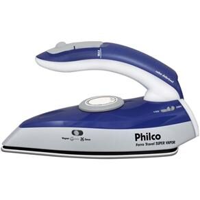 Ferro a Vapor Philco Travel Super Vapor - Bivolt - Azul / Prata / Branco - cod: 710054