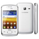Celular Desbloqueado Samsung Galaxy Y Duos S6102 Branco com Dual Chip, Android 2.3, Wi-Fi, 3G, GPS, Câmera 3MP, MP3, Touch Screen, Fone e Cartão 2GB
