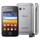 Celular Desbloqueado Samsung Galaxy Y TV S5367 Prata c/ TV Digital, Android, GPS, 3G, Wi-Fi, QWERTY Virtual, Bluetooth, Câmera 3.2MP, MP3 - Claro