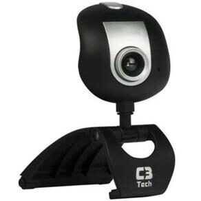 Webcam C3 Tech WB2102 - P 30MP com Microfone Embutido e Bot&atilde;o Snapshot - Preto / Prata - cod: 1599525