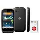 Celular Desbloqueado Motorola Spice XT531 Titânio c/ Câmera 5MP, Android, MP3, Rádio FM,3G, GPS, Wi-Fi, Fone e Cartão 2GB + Chip Único Claro Pré-Pago