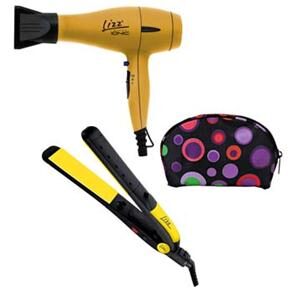 Secador Super Ionic 2.000 W CH0003 c / Emiss&atilde;o de &Iacute;ons - 110V Lizz + Prancha Lizz Passione AT4000 + Mini - necessaire Arco - &iacute;ris EI - 1000 Lizz - cod: 1000035773