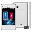 Celular Desbloqueado LG T375 Branco com Dual Chip, Câmera 2MP, Rádio FM, MP3, Touch Screen, Bluetooth, Wi-Fi, Fone e Cartão 2GB - Tim