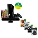 Kit Gamer - Console Microsoft Xbox 360 com 250 GB de Memória + Kinect + 5 Jogos