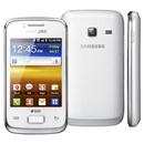 Celular Desbloqueado Tim Samsung Galaxy Y Duos S6102 Branco com Dual Chip, Android 2.3, Wi-Fi, 3G, GPS, Câmera 3MP, MP3, Touch Screen e Cartão 2GB
