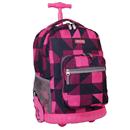 Mochila JWorld Sunrise RBS18 com Rodinhas Feminina - Block Pink